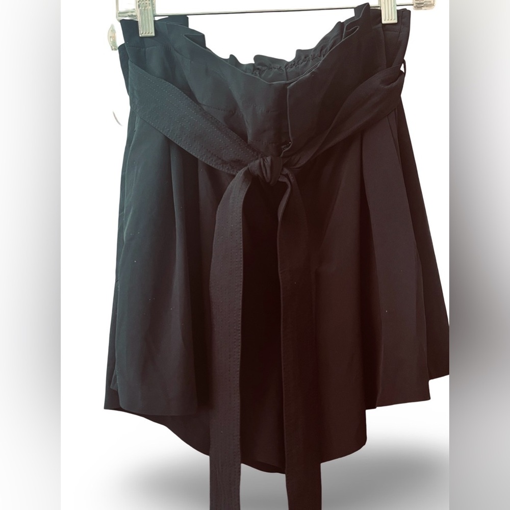 Athleta Black Pleated A-Line Skort